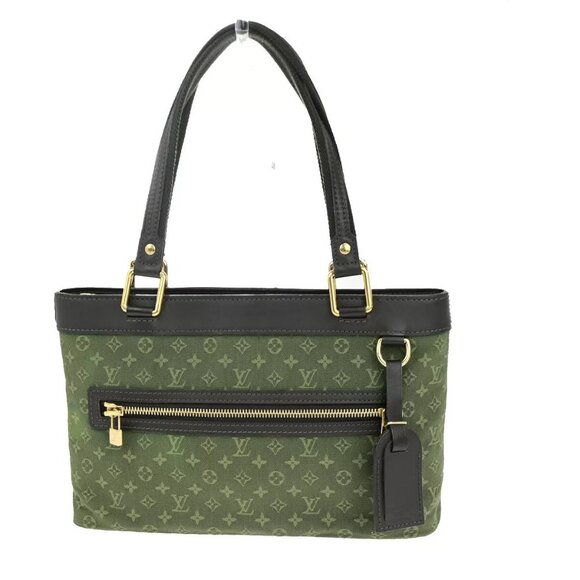 LOUIS VUITTON Lucille PM Shoulder Bag Monogram Mini Canvas Khaki - Picture 1 of 16